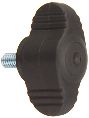 Kipp 06652-004X8 Novo·Grip Thermoplastic Mini Wing with M4 External Thread, Metric, Steel Stud, 28 mm Diameter, 8 mm Screw Length, Grey (Pack of 10)