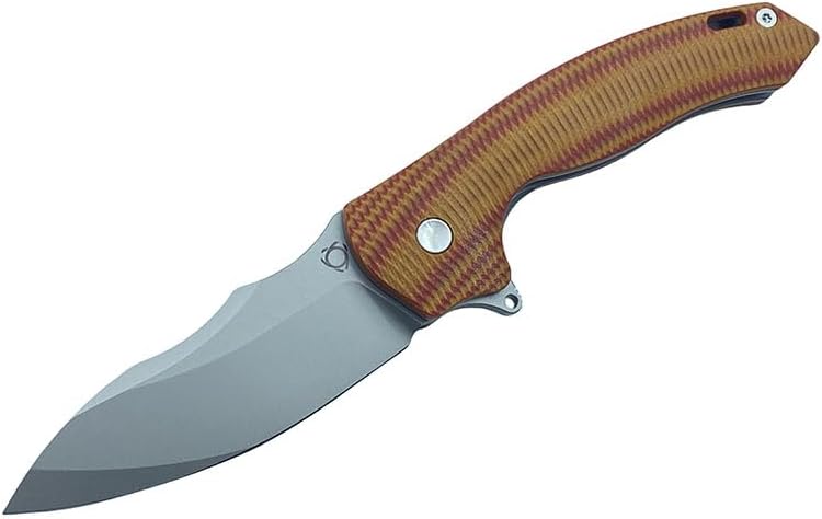 TWO SUN Sixleaf Cuchillo Plegable Con Hoja VG-10 Mango G10 SL-02-Naranja