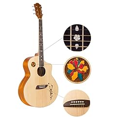 MEIeynt Ensemble de démarrage pour Guitare Acoustique pour débutant de 41 po avec étui, Sangle, capodastre, Cordes… - Les Beatles, Paul McCartney, John Lennon, RIngo Starr, George Harrison MEIeynt Ensemble de démarrage pour Guitare Acoustique pour débutant de 41 po avec étui, Sangle, capodastre, Cordes… – Image 5