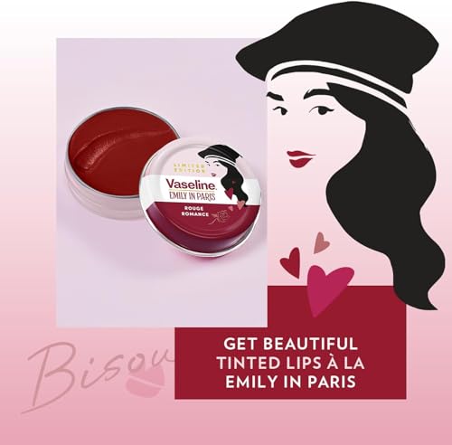 Image of Vaseline Rouge Romance Lip Balm Tin Limited Edition x Emily in Paris 20 g