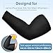 Chuarry 4 Pairs Plus Size Arm Sleeves for Women Men UV Sun Protection Cooling Ice Silk Arm Wraps for Flabby Arms(Classic Color)