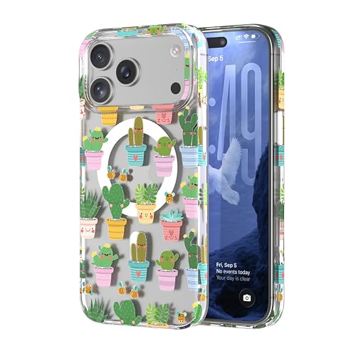 FUNLINK for iPhone 17 Pro Case MagSafe Compatible Floral Design Cactus by FUNLINK - Used condition - US$13.46