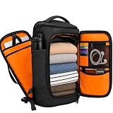 [AISFA] 旅行 リュック 35L-40L 機内持ち込み 自立型 ビジネスリュック 大容量 バックパック 17.3インチPC対応 180°開閉 撥水 多機能 リュックサック メンズ レディース 出張 通勤 通学 旅行 合宿