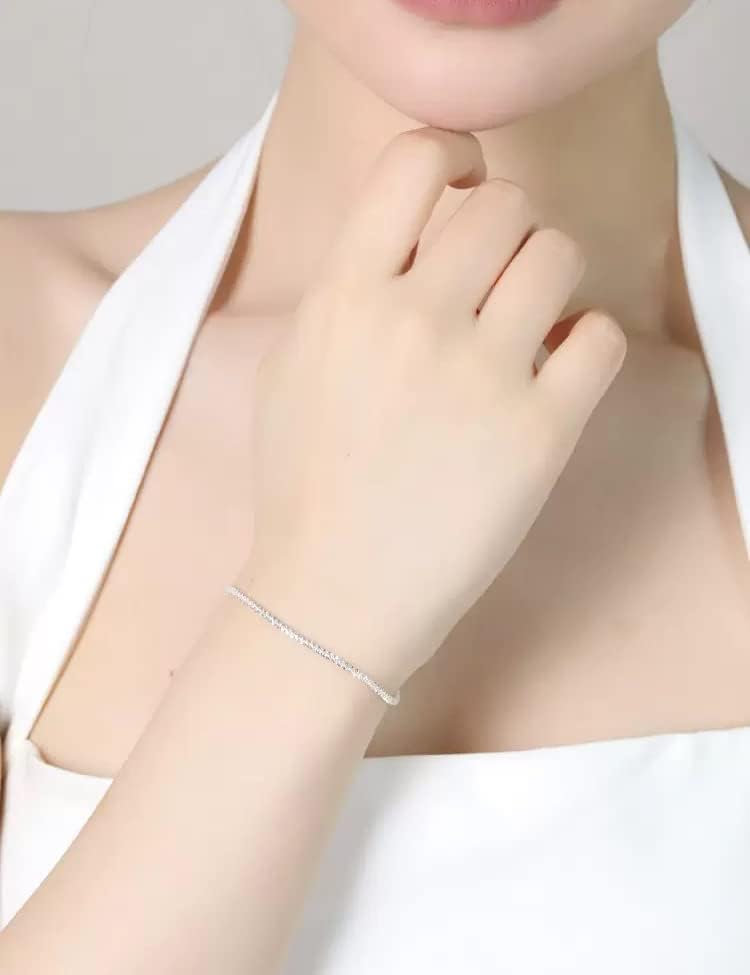 Sparkling/Rope/Box Bracelet for Women Men 2mm 2.5mm 3mm 5mm Diamond-Cut Silver/Gold Sparkling/Box/Rope Chain Bracelet for Gril 6.5/7/7.5/8/8.5/9 Inch - Image 5