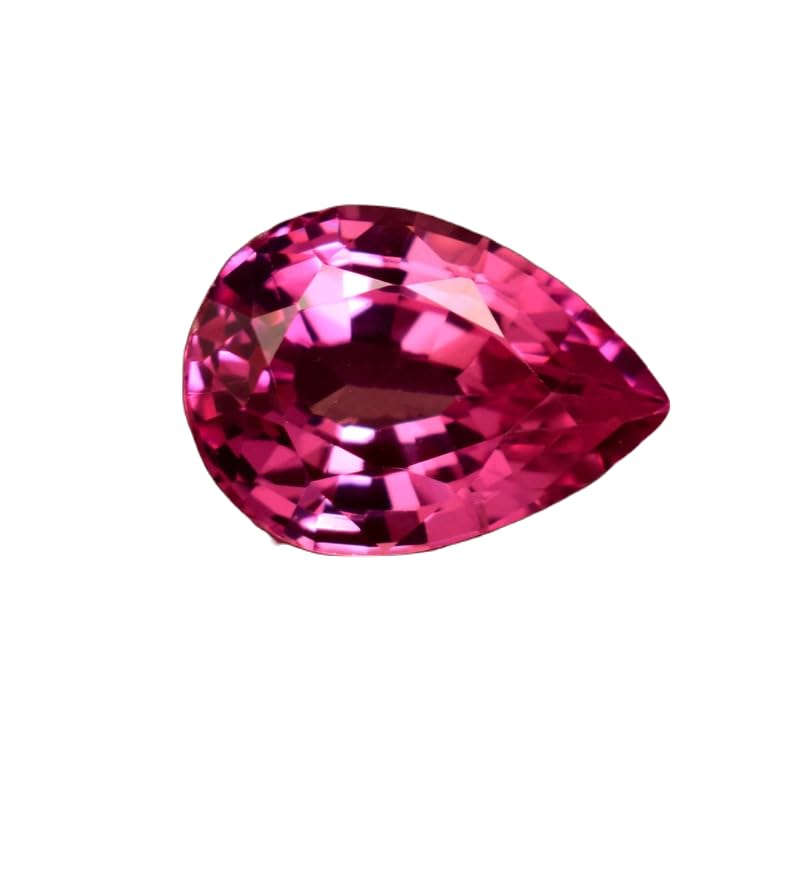 Saphir rose naturel en poire pour réparer ou personnaliser vos bijoux