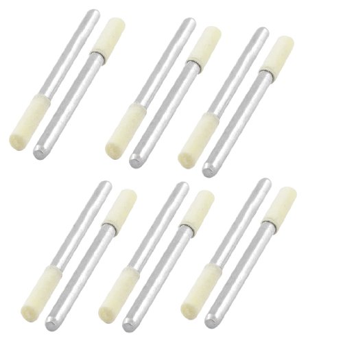 Aexit 3mm x Abrasives 12mm Cylindrical Felt bo-bs Buffing Polishing Tool 12 Pcs Model:82as522qo18