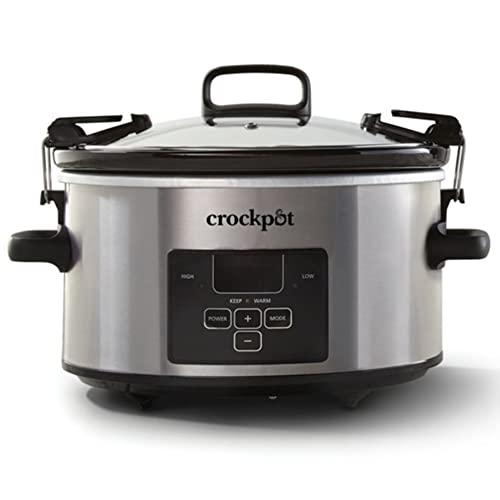Comparison: Best 4 Quart Slow Cooker 8 Crock-Pot 4 Quart Travel Proof Cook and Carry Programmable Slow Cooker with Locking Lid, Convenient Handles, and Digital Display, Stainless Steel