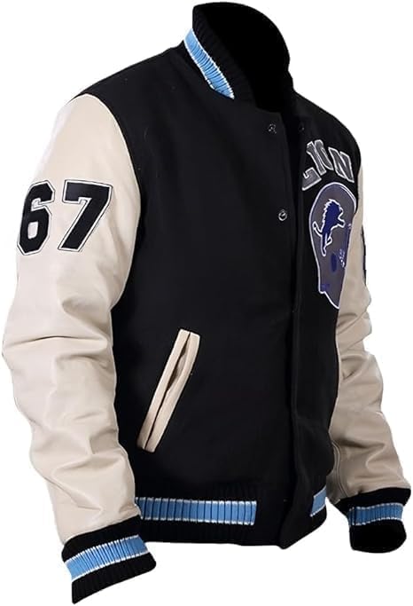 Męska kurtka bomberka Venom Detroit Beverly Hillscop wełniana czarno-szara kurtka bomberka Tom Hardy Baseball Varsity kurtka