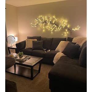 The Lighted Willow Vine Plants for Living Room Decor,LKGOOD Christmas Decorations, Light Trees with 144 LEDs Plug in for Decoration Inside(1PCS Black) The Lighted Willow Vine Plants for Living Room DecorLKGOOD Christmas Decorations Light Trees with 144 LEDs Plug in for Decoration Inside1PCS Black