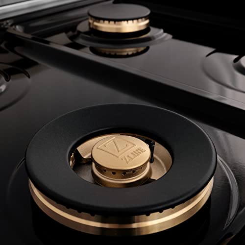 Zline Kitchen And Bath RTZ-48-CB Zline Autograph Edition 48 Inch Porcelain Rangetop With 7 Gas Burners In Stainless Steel And Champagne Bronze Accents thumb #2