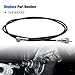 LoloWheat Transmission Speedometer Cable Compatible with Chevy 55 56 57 700R4 TH350 TH400 TH-200 TH-350 TH-400 TH-200-4R Replace 7641443183