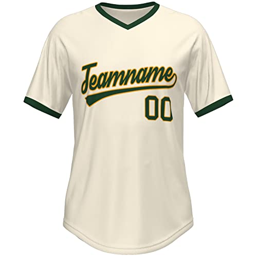 Custom Baseball Jersey Stitched/Printed Personanlized Hip Hop Shirts Sports Uniform for Men/Women/Youth/Preschool