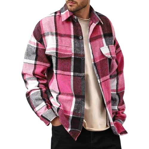 Chemise à carreaux homme pour loisirs et sorties d'hiver