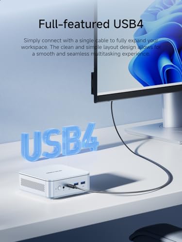 Image of MINISFORUM M2-356H AI Mini PC with Intel Core Ultra 7 356H 32GB DDR5 1TB NVMe SSD,Intel Graphics,Dual 2.5G LAN & WiFi 7,4K Triple Display, NPU 50 Tops,Ideal for Entertainment and Light Creative Work