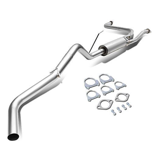 DNA Motoring CBE-NF05-40L Muffler Tip Catback Exhaust System [For 05-17 Nissan Frontier]