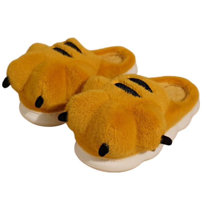 Tiger Slippers Paw Slippers House Shoes for Women Indoor Fuzzy-feet Fursuit Feet Furry Animal House Shoes Fuzzy Boots Fur Boots Cute New Year Gift Christmas Gift in Freezing Winter Comfortable Velvet2