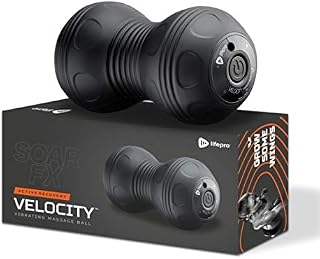 LifePro 4-Speed Vibrating Massage Ball - Peanut Massager Combines Lacrosse Ball with Vibrating