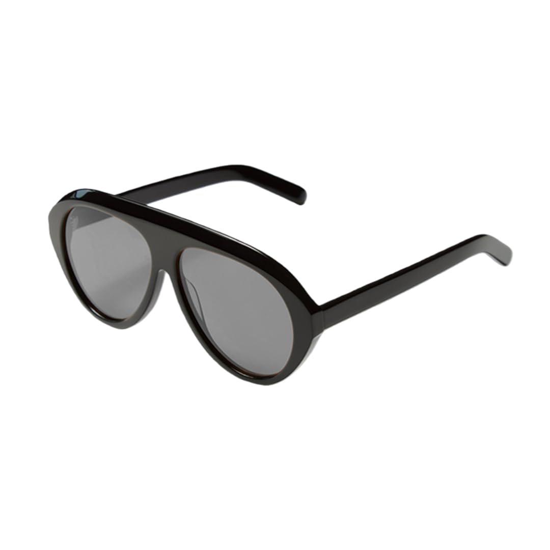 Occhiali da sole polarizzati con montatura spessa e ampia in acetato, alla moda, con protezione UV400.