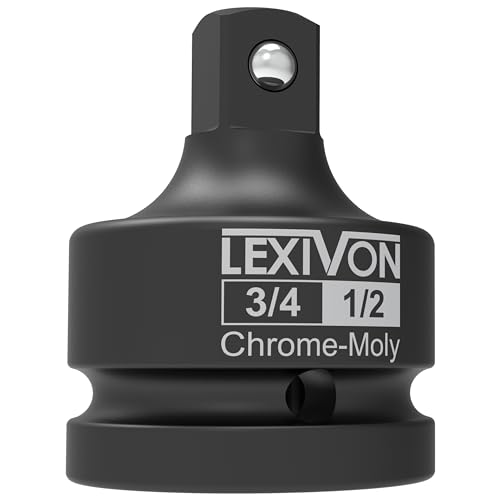 LEXIVON Adaptateur pour impact Réducteur, 3/4 à 1/2" d'adaptateurs de conversion adapté, Adaptateur de douille à choc pour clé dynamométrique, perceuse, cliquet (LX-402)
