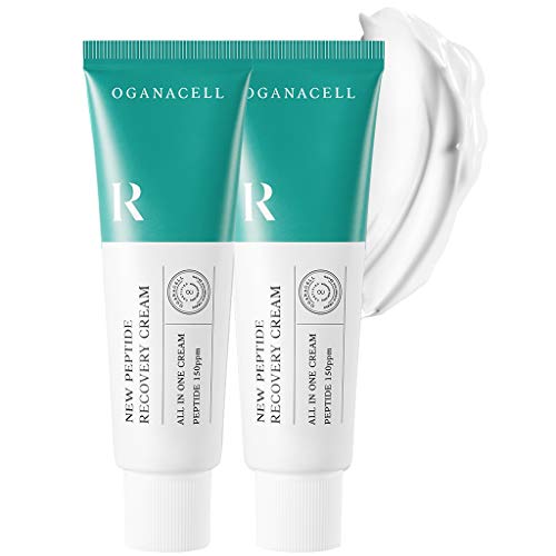 OGANA CELL 2 Pack High Concentration Peptide Recovery Cream 50ml / 1.69oz Anti-Aging-Peptide Collagen Peptides High content Peptide 150 ppm Skin Recovering and soothing Tightening Anti-Wrinkle