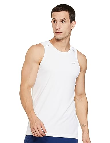 Image of Amazon Brand - Symbol Men's Polyester Color Block Active Regular Fit Sports | Round Neck | Sleeveless T-Shirt