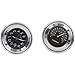 2 STK 22-25 Mm Horloge Cadran De Moto Guidon Et Thermomètre pour Yamaha Kawasaki Honda Suzuki avec Gummiringund Imperméable À l'eau La Fonction D'éclairage De Nuit,1