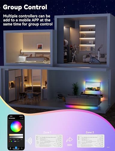 Tira LED RGB Smart IC PAUTIX 5m con Control WiFi y Adaptador 24V miniatura 7