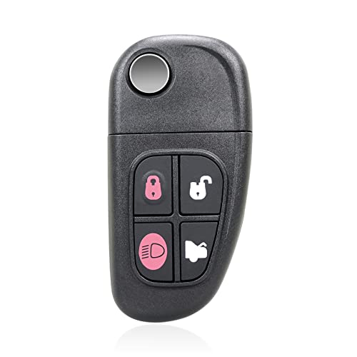 Mando de entrada sin llave Unifizz compatible con Jaguar X-Type y S-Type negro 2