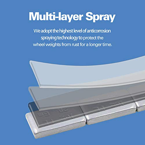 Ckauto 1Oz, Grey, Adhesive Stick On Wheel Weights,Easypeel Tape.low Profile, 72 Oz/Box, Us Quality(72Pcs) #TOP2