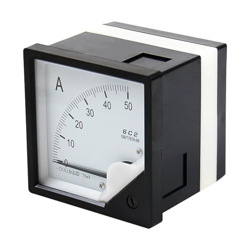 Amperímetro analógico CC 200A de panel cuadrado 6C2 con precisión 1.5 y medición de 75mV