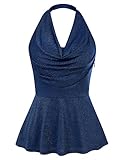【𝐀𝐧𝐥ä𝐬𝐬】: Ob für elegante Veranstaltungen wie Hochzeitsfeiern, entspannte Sommeraktivitäten wie Date, Ausflüge oder romantische Abende, das Neckholder-Oberteil mit Swing-Ausschnitt und Rüschensaum bietet Ihnen die Möglichkeit, sich stilvoll zu kleiden, unabhängig vom Anlass.