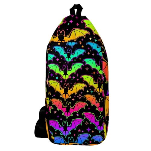 Sac à dos de randonnée pour homme et femme avec motif chauve-souris