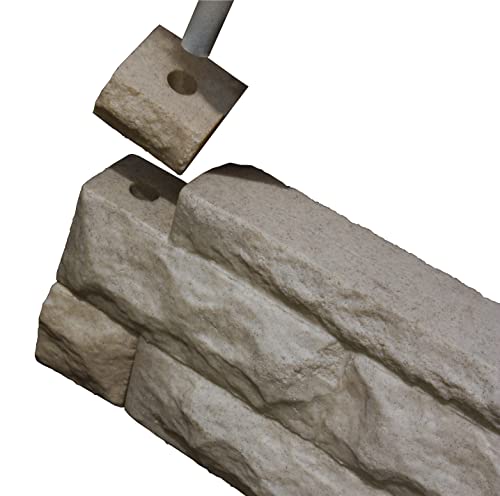 Good Ideas GW-WALLC3-SAN Garden Wizard Border Finish Kit, Sandstone