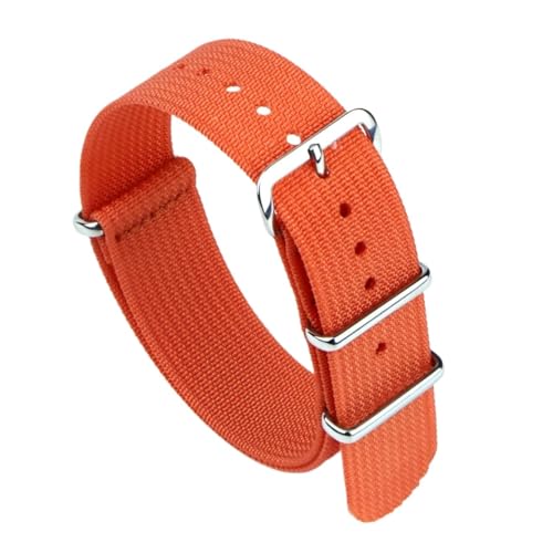 Bracelet montre côtelé Run Ken anti-irritation en nylon tressé souple 18mm 20mm 22mm
