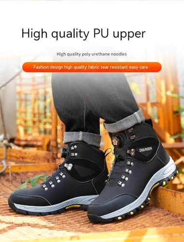 Waterproof Steel Toe Boots, Lightweight, Non-Slip, Puncture-Resistant, Breathable, Durable Safety Work Shoes for Men4