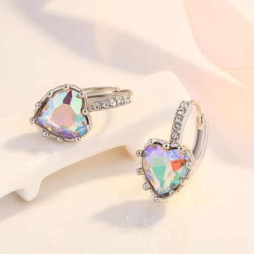 Pendientes de diamantes de imitación de moda para mujer 6