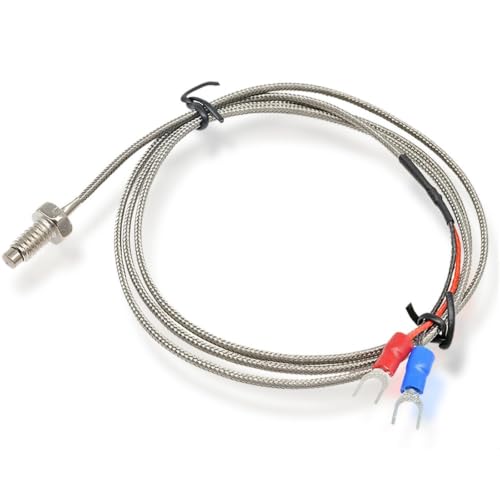 Sonda tipo K M8 para automatización de hornos y maquinaria con cable de 4m