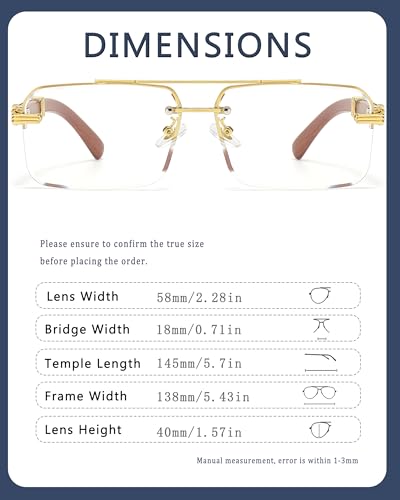 Image of Fashion Rimless Rectangle Sunglasses Mens Womens Frameless Square Sun Glasses UV 400