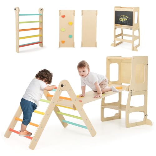 Olakids 8-in-1 Montessori Climbing Toy Set