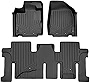 SMARTLINER Custom Fit Floor Mats 2 Row Liner Set Black Compatible with 2013-2020 Nissan Pathfinder / 2013 Infiniti JX35 / 2014-2020 QX60