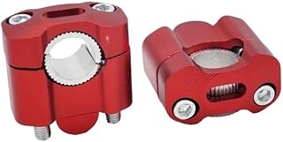 Manillar elevadores Motocicleta Adaptador De Elevadores De Manillar De 22 Mm Y 28 Mm Abrazadera De Manillar Motocicleta De 7/8" 1 Par De Abrazaderas Barra Motocicleta Todoterreno