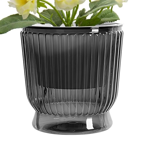 Pots Acqua Autonoma Per Piante D'appartamento Vaso | Vaso Di Acqua Autosufficiente Media | Irrigazione Automatica, Ideale Per Bassa Manutenzione, Elegante E Durevole, Coppia