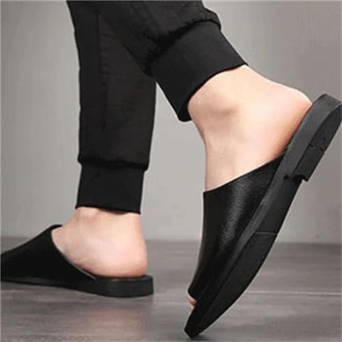 Slippers Home Indoor Slippers Toe Sandals Loafers Flat Shoes Men Flip Flop Slippers(41)2