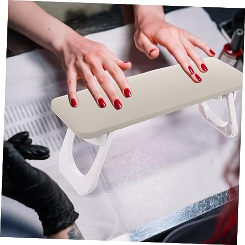SHERCHPRY Regulowany Podkładka pod Rękę Do Manicure z Miękką Powierzchnią Podpora Nadgarstek Do Paznokci Poduszka Salonu i Użytku z Miejscem Narzędzia Paznokci Szara