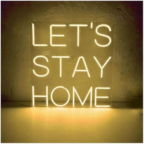 Soothing Atmosphere Lamp Stay Home Neon Sign Wedding Light Logo Engagement Lamps(C) image 5