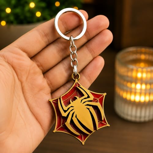 Image of Premium Metal Anime Spinner Keychain | 360 Rotating Fidget Keyring for Bike, Car & Bags | Japanese Manga & Cosplay Action Hero Designs | Pack of 1