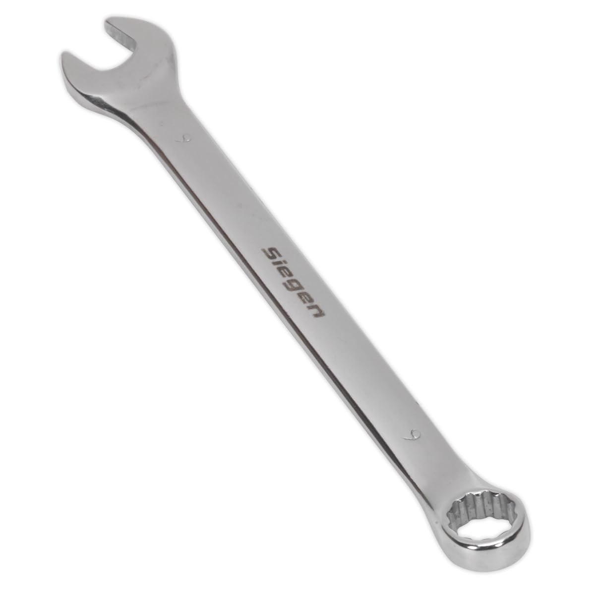 Sealey S01009 Combination Spanner, 9mm, 130mm x 20mm x 52mm, Silver