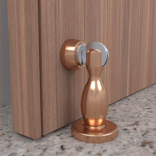 Image of Boniry Premium Magnetic Door Stopper | Durable, Stylish & Rustproof | Protects Doors | Strong Hold, Easy Installation | Perfect for Home & Office Use (2, Rose Gold)