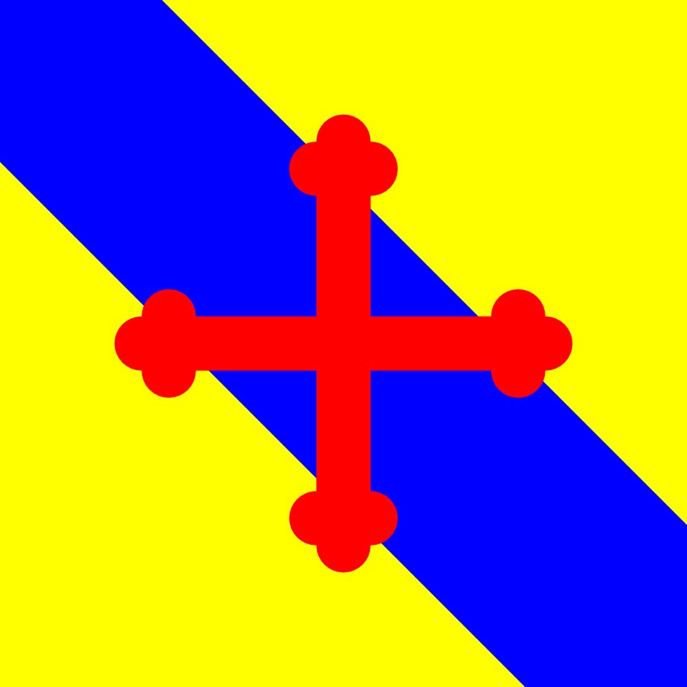Drapeau de Sullens grand format en maille haute densité pour mât officiel suisse
