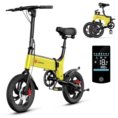 TST Electric Bike for Adults and Teens, 14" Folding Electric